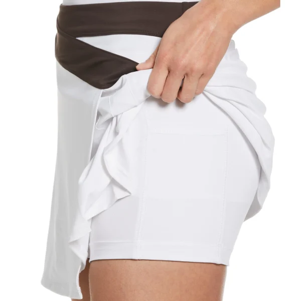 Women Original Penguin Women's Tennis Asymmetrical Pleated Skort