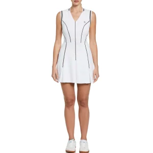 Women Original Penguin Women's V-Neck Short Sleeves Tennis Dress