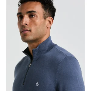 Original Penguin 1/4 Zip Cotton Jersey Sweater